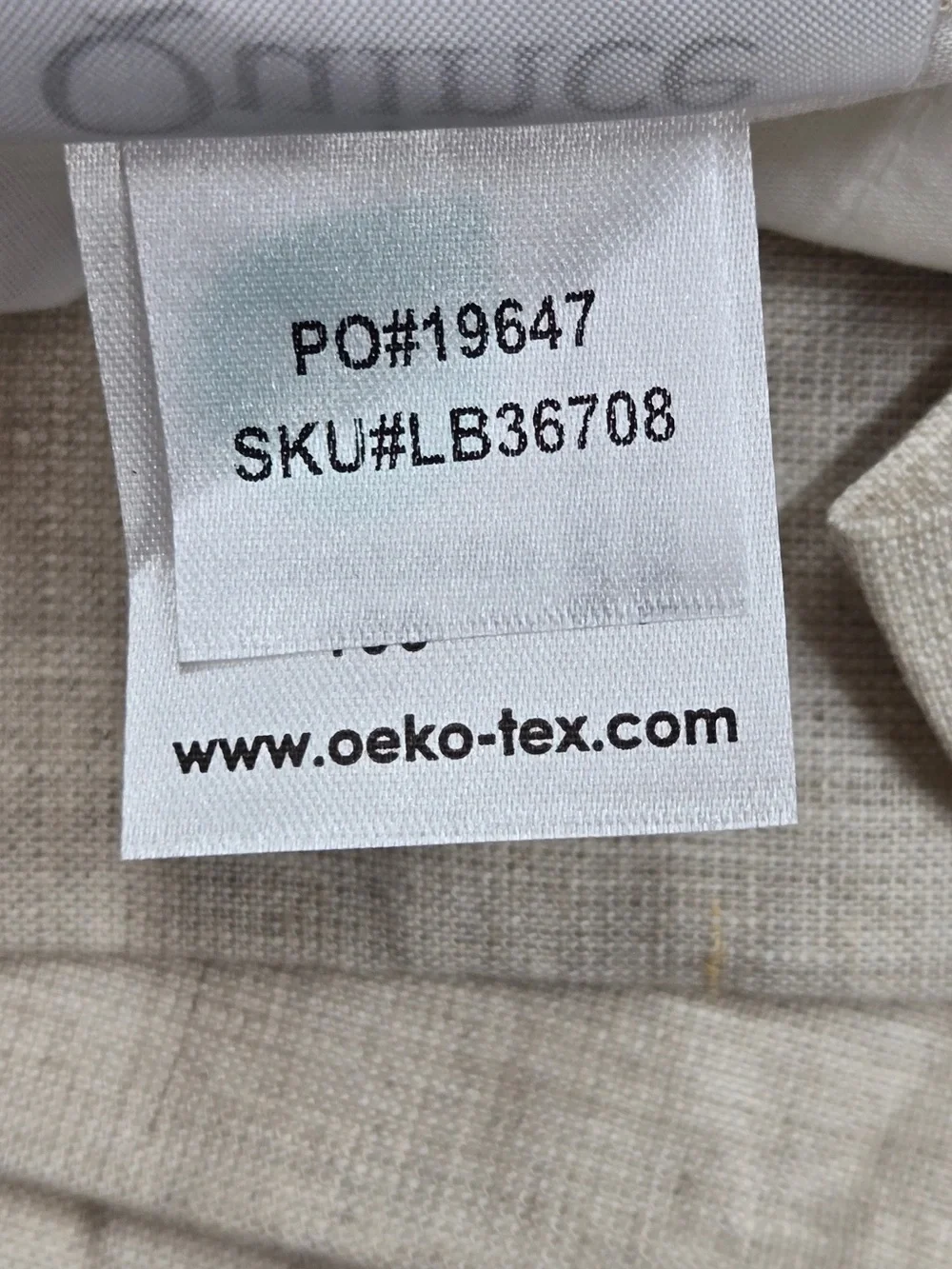 NWT QUINCE Set Of 2 48x108 European Linen Curtains Flax 0048